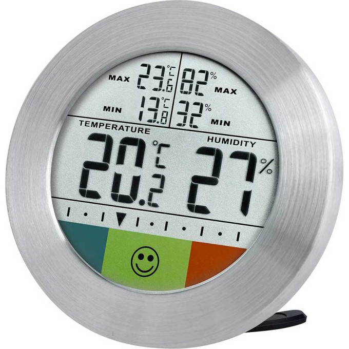 Метеостанция BRESSER Temeo Hygro Circuitu, серебристая 73256